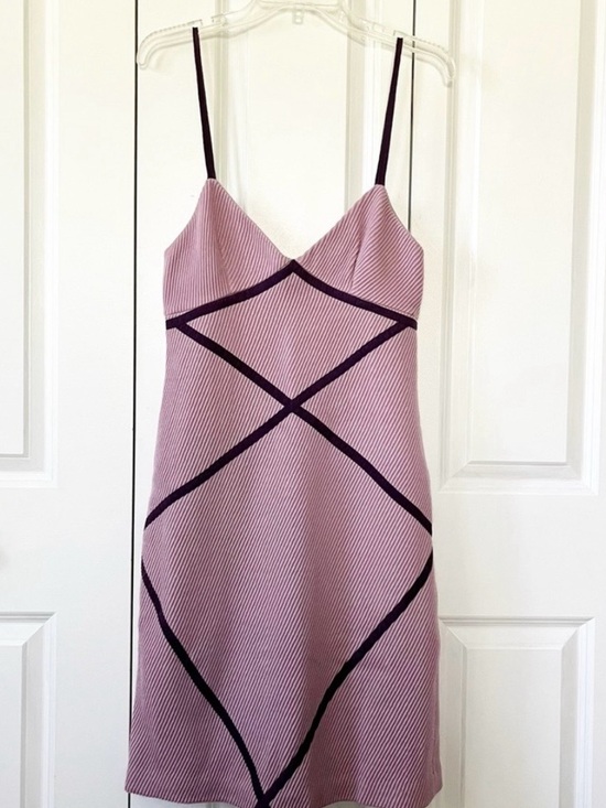Tocca Dresses & Skirts - Tocca Wool Mauve burgundy fitted spaghetti strap dress